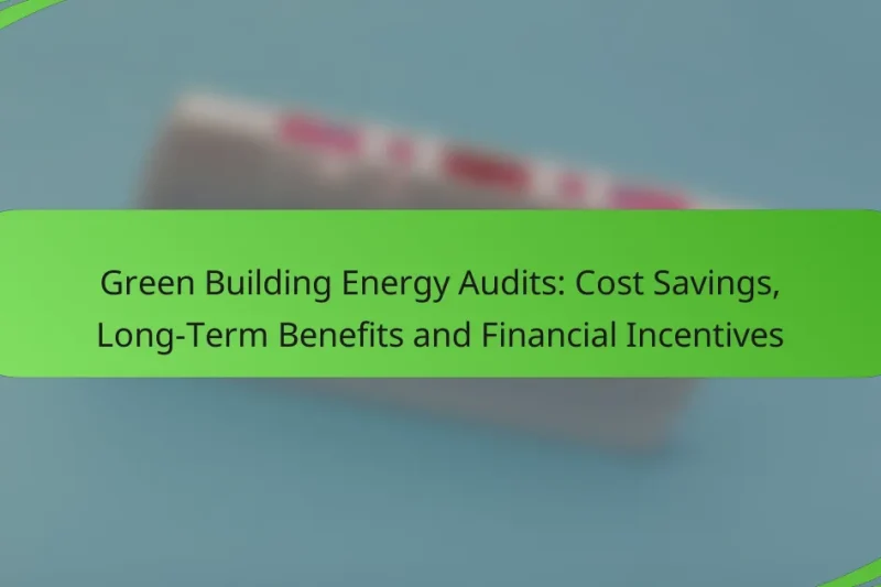 Green Building Energy Audits: Cost Savings, Long-Term Benefits and Financial Incentives