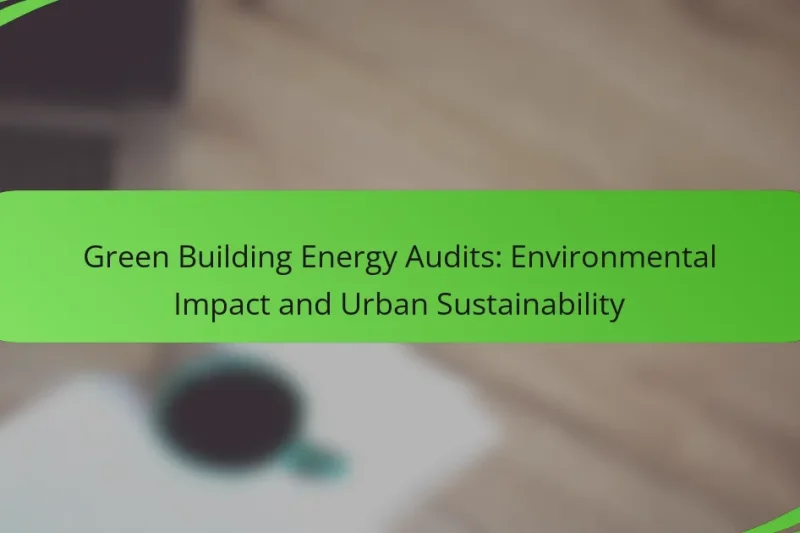 Green Building Energy Audits: Environmental Impact and Urban Sustainability