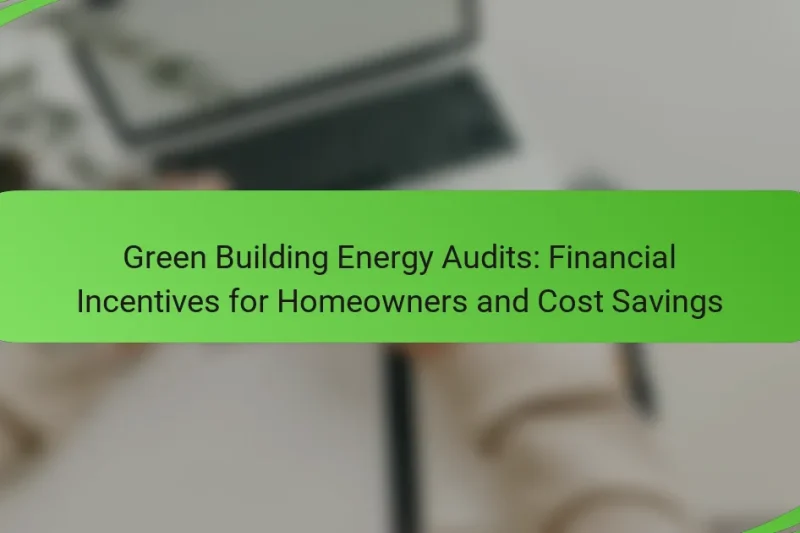 Green Building Energy Audits: Financial Incentives for Homeowners and Cost Savings