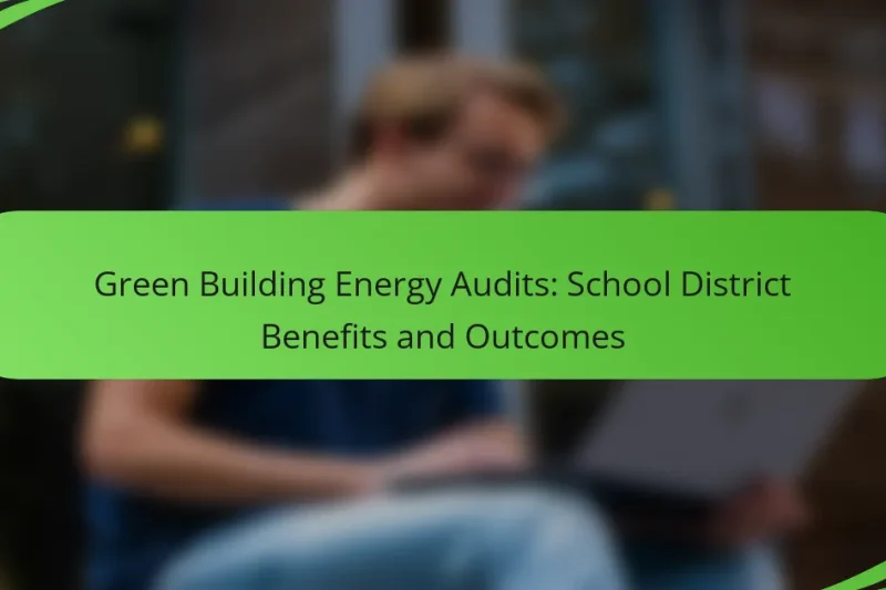 Green Building Energy Audits: School District Benefits and Outcomes