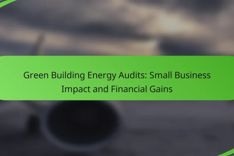 Green Building Energy Audits: Small Business Impact and Financial Gains