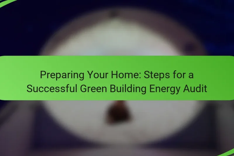 Preparing Your Home: Steps for a Successful Green Building Energy Audit